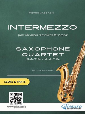 cover image of Saxophone Quartet sheet music--Intermezzo (score & parts)